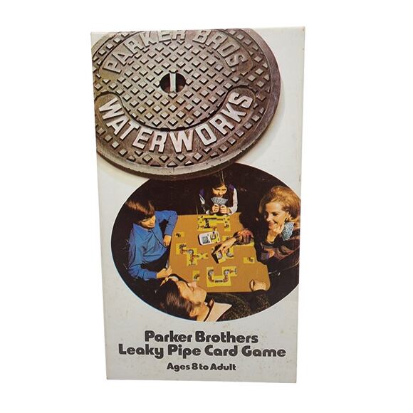 Vintage 1972 Parker Bothers Waterworks Leaking Pipe Card Game, No. 770, Complete - Picture 1 of 7
